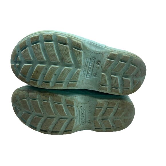 Kids Crocs Rain Boots Size J 2 Childrens Unisex Sky Blue Rainboots - Picture 9 of 11